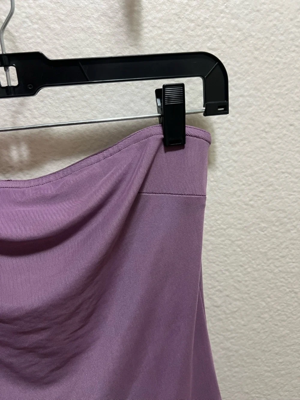 Edikted Strapless Lilac Tube Festival Mini Dress with Side Tie - Picture 5 of 9
